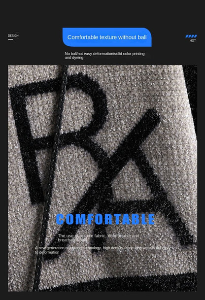 Men Knitted Sweater Stripe Pullovers Printing Round Neck Sweater Autumn/Winter Designer Quality Casual Men Clothing Jumper