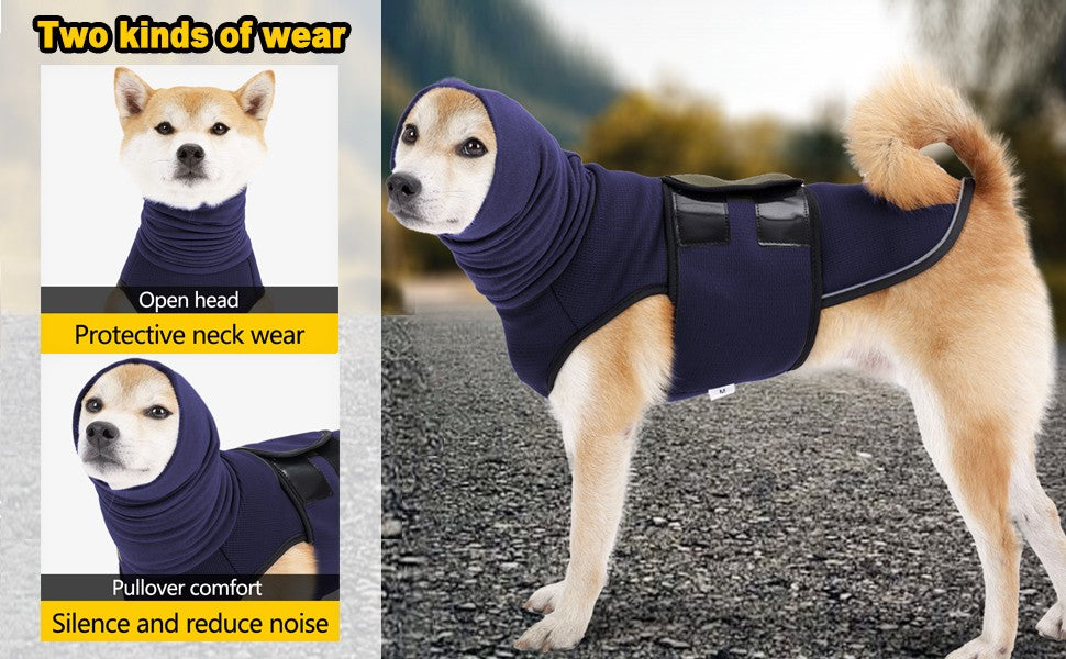 Colete para Ansiedade de Cães ATUBAN, para Visitas ao Veterinário e Separação-Mantenha seu Pet Calmo, Colete para Cães com Medo de Trovões, Colete Anti-Ansiedade para Cães e Gatos