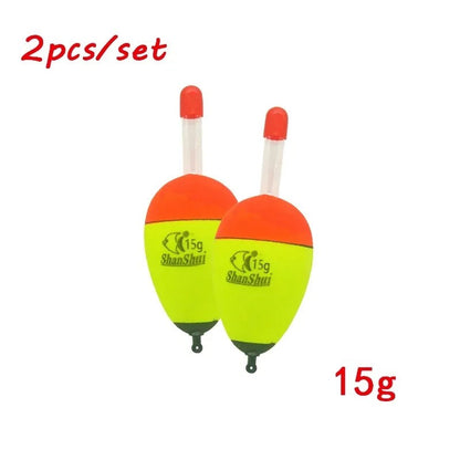2/10pcs EVA Luminoso Pesca Noite Flutuante Luz Vara Espuma Plástica Bobber Mar Pesca em Rocha Chumbadas Flutuadores Acessórios de Pesca