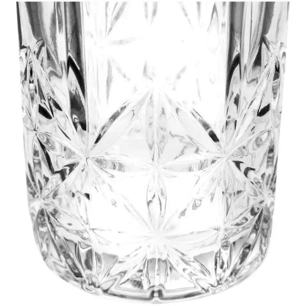 Conjunto de Copos de Vidro 350ml 6 Peças Copo de vidro moderno, resistente ao calor, espesso e sem chumbo para uso em casa e escritório.