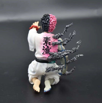 2025 Nova Figura de Anime Demon Slayer Akaza Hakuji de 13cm Modelo Boneca Estatueta de Ação PVC Decoração Periférica Brinquedos para Área de Trabalho