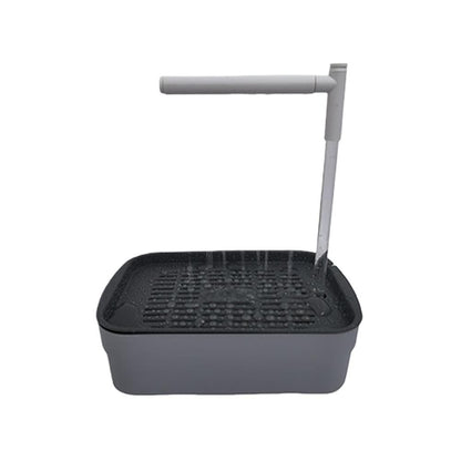 Bacia de Banho Elétrica USB Totalmente Automática para Papagaios, Fonte de Água Circulante Silenciosa Aquecível, Equipamento de Recreação para Pássaros