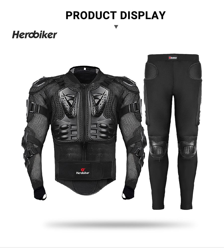 5XL Motorcycle Jackets Men's Full Body Armor Protection Jackets Motocross Enduro Racing Moto Protective Equipment Clothes
