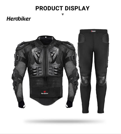 5XL Motorcycle Jackets Men's Full Body Armor Protection Jackets Motocross Enduro Racing Moto Protective Equipment Clothes
