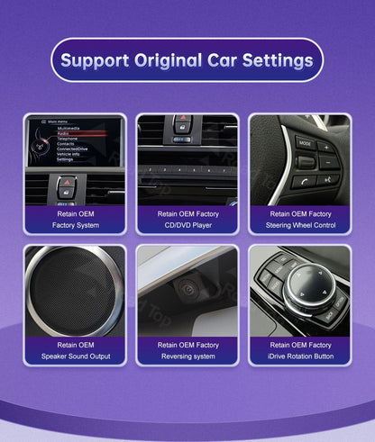 12.3inch Ultra Thin Screen For BMW 1/2/3/4 Series F20 F21 F22 F23 F30 F31 F33 F36 CIC/NBT/EVO Wireless CarPlay Multimedia Radio