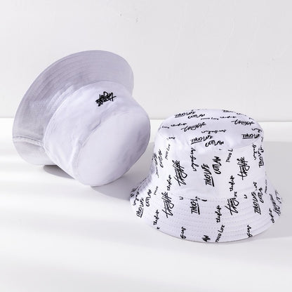 Bucket Hats For Men Women Korean Style Print Cap Panama Hat Sandbeach Sunhat Fishing Hat Fisherman Cap for Hip Hop Bob Gorro