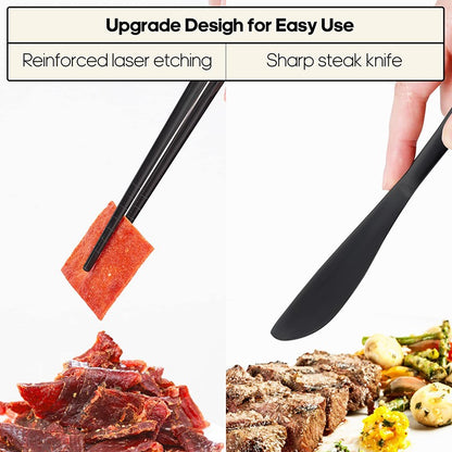 5Pcs Stainless Steel Dinnerware Set Tableware Spoon Fork Knife Chopsticks Kit with Storage Bag Kitchen Household Cutlery Set