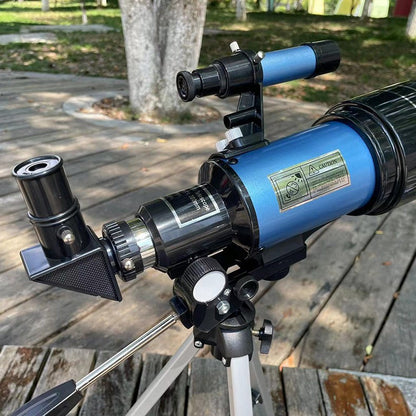 Telescópio Astronômico 30070 com Espelho Localizador Tripé Clipe de Telefone Alta Ampliação Entrada Usando Observação Astronômica de Estrelas