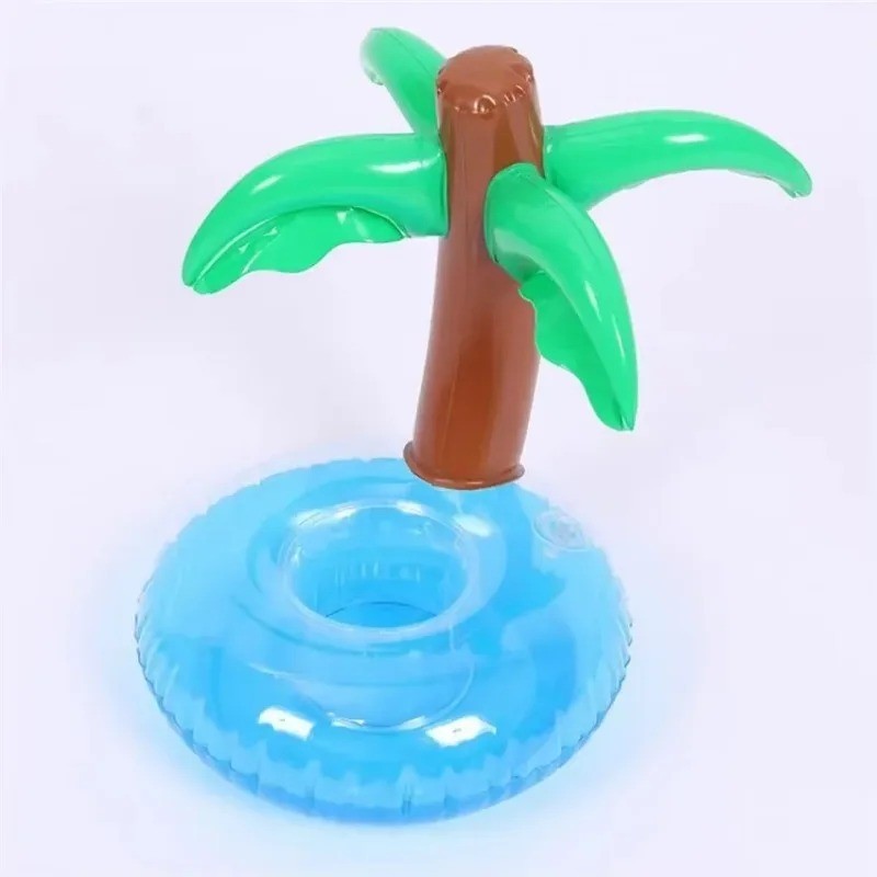 Hawaii Flamingo Coco Cup Holder Beverage Boats Phone Stand Floating Inflatable Pool Float Cup Holder Summer Beach Party Supplies
