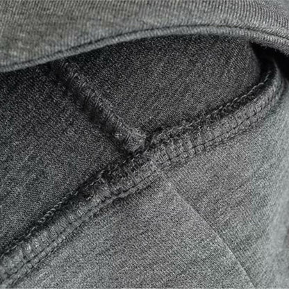 Alobee Autumn Women Gray Black Jacket With Hood Long Sleeve Zipper Jacket Coat Woman Loose Casual Big Pocket Outerwear Coat Tops