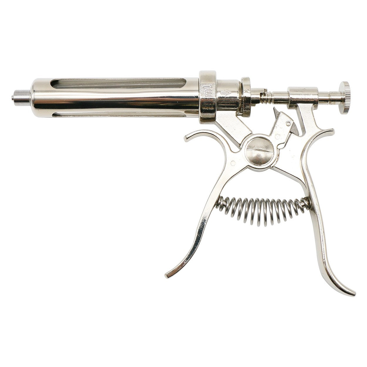 Veterinary Animal Continuous Injection Syringe Revolver 10/20/50ml Stainless Steel Automatic Vaccination Gun for Cow Pig Sheep