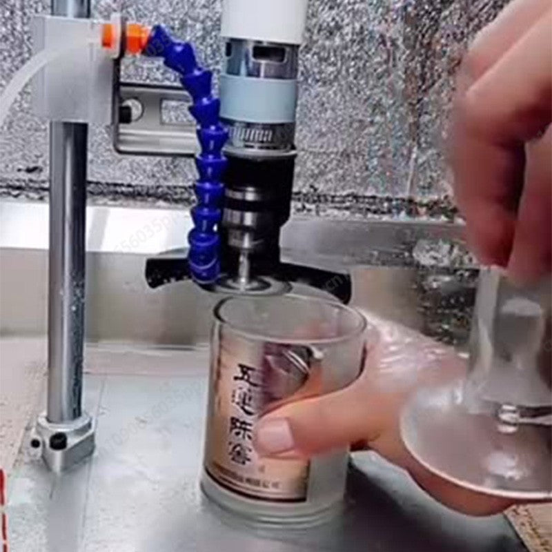 Máquina de Corte Elétrica 3 em 1 Para Garrafas, Cortador de Vidro e Cerâmica Com Kits de Retificação e Perfuração Para Vaso de Flores, Artesanato e Projetos de Bricolagem Para o Lar