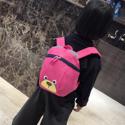 Urso 1-3 Anos Mochila Escolar Anti-perda Porquinho Desenho Animado Meninos e Meninas Creche Ensino Fundamental e Médio