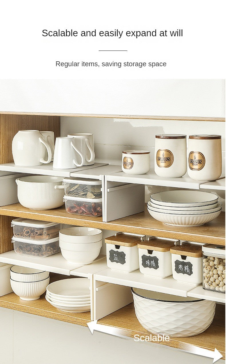 Kitchen Cupboard Organizer Retractable Cabinet Shelf Seasoning Bottle Spice Rack Dish Shelf Kitchen Accessories Storage Rack