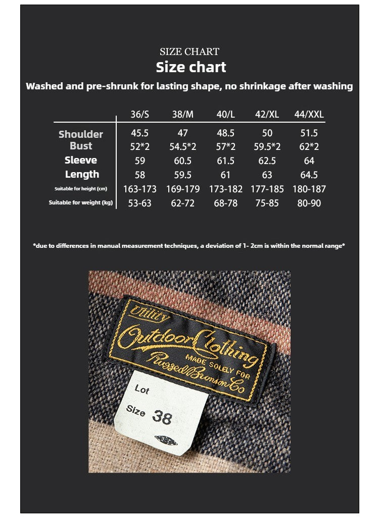 Rugged Bronson Thickened Heavy Corduroy Coat Cossack Short Jacket Fleece Liner Jacket Cool