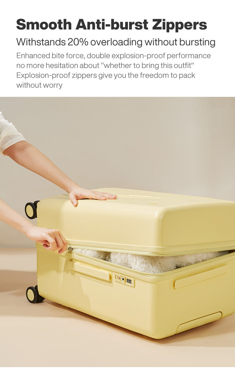 Mixi Large-Capacity Suitcase 24 26nch Checked in Rolling Wheels PC Luggage TSA Lock Trolley Case Travel Suitcases Trunk M9301