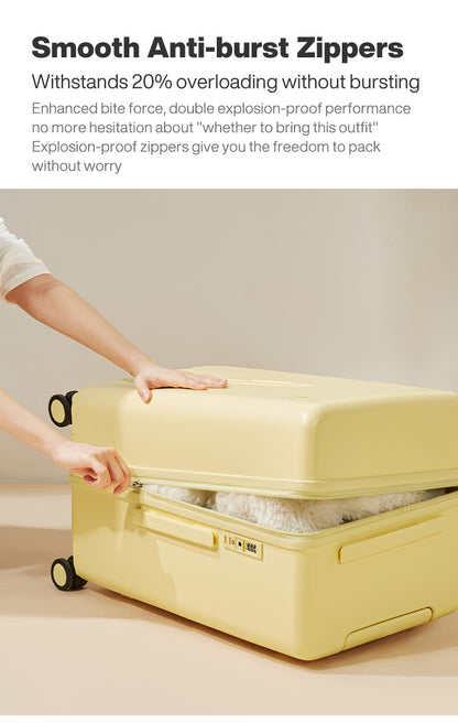 Mixi Large-Capacity Suitcase 24 26nch Checked in Rolling Wheels PC Luggage TSA Lock Trolley Case Travel Suitcases Trunk M9301