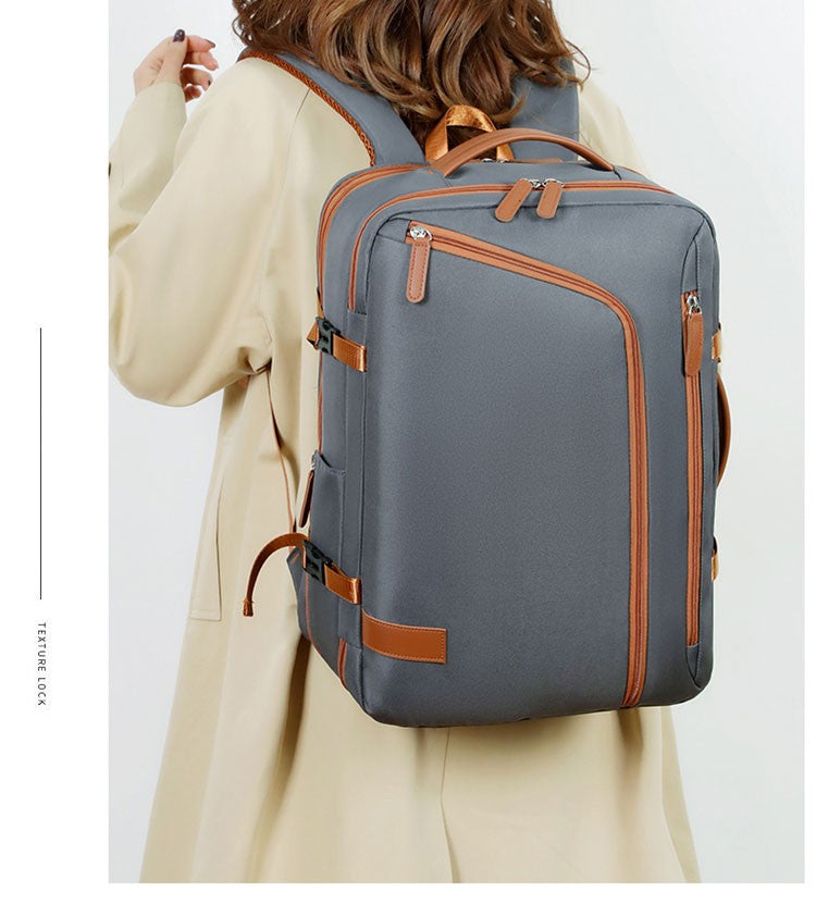 Backpack Unisex New Simple Business Computer Backpack Outdoor Large Capacity Travel Bag Student School Bag for Boys