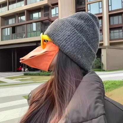 1/2Pcs Creative Movable Animal Mask Breathable 3D Duck Bill Face Mask & Yellow Frame Glasses Breathable Funny Party Set Gift
