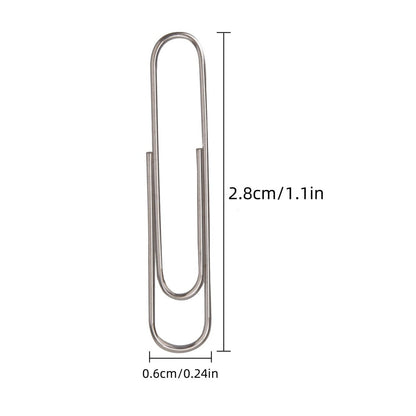 300pcs small size paper clips for office, school and personal use
