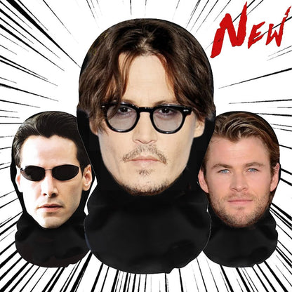 Realistic Facial Masks Full Face Internet Celebrity Pattern Mask for Party Cosplay Masquerade Costume Dress Up Props Balaclava