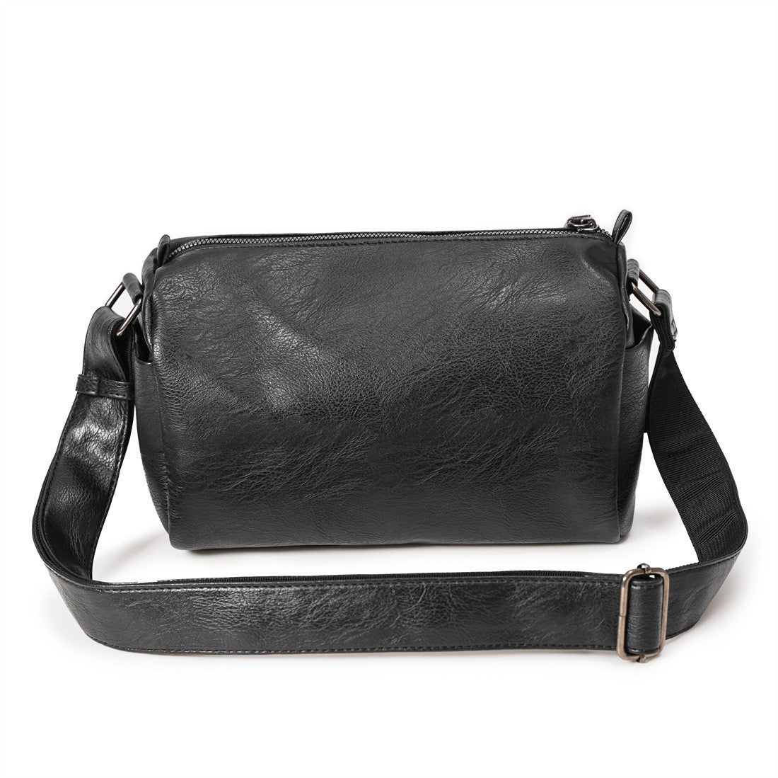 New soft leather men's bag shoulder bag men's leather bag crossbody bag Korean version versatile casual bag small shoulder bag B