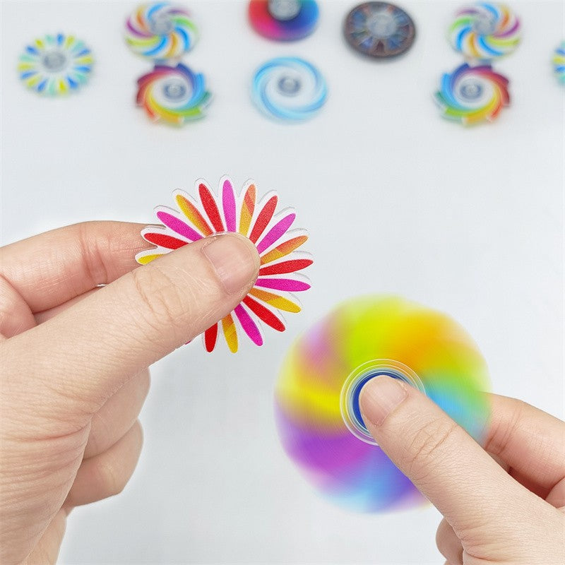 5-20Pcs Mini Ranbow Fidget Spinner Stress Relief Goodie Bag Filler Home Festival Game Birthday Gift Party Favor Classroom Prize