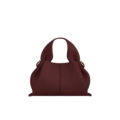 Genuine Leather Cloud Crossbody Bag for Women, Light Luxury French European Retro Vintage Tassel Shoulder Bag, Handbag Purse