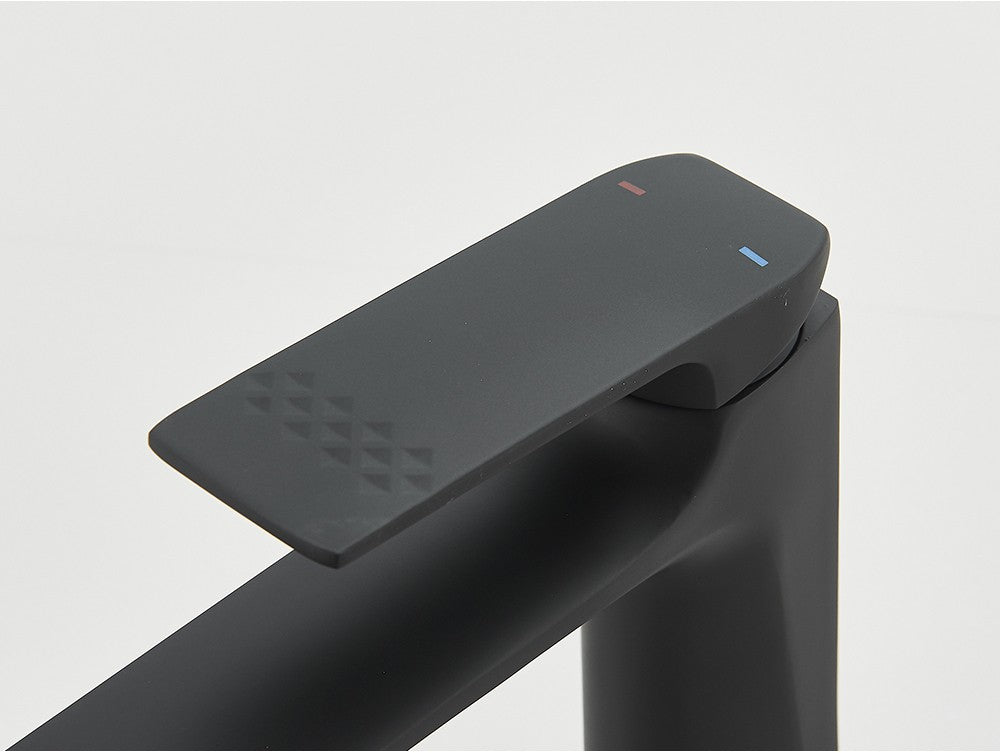 Black Bathroom Faucet Deck Mounted Bathroom Sink Mixer Tap Single Lever Basin Sink Mixer Faucets Chrome/White/Grey/Brushed Gold