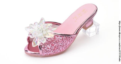 Shoes For Girls Cartoon Leather Children Shoes Frozen Princess Kids Shoes Girl Slippers Dress Snow Queen Sandal