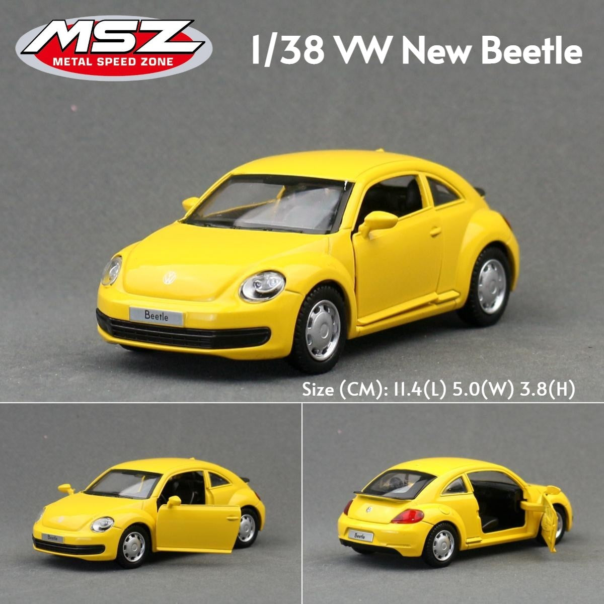 MSZ 1/43 Audi RS7 R8 RS5 Q7 Volkswagen T1 Bus Beetle Toy Car Model Diecast Metal Miniature Pull Back Collection Gift Children