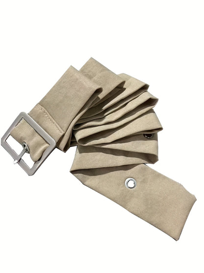 Plus size A-line button zip waist belt fashion women's skirt