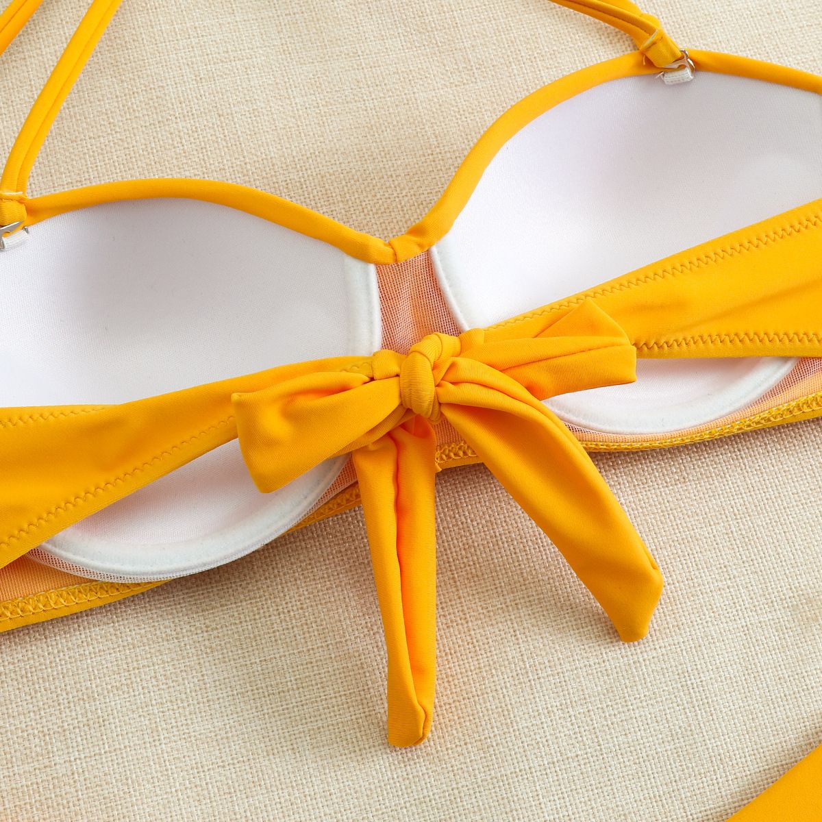 Push Up Bikini Set Women's Swimwear 2024 New Halter Bandeau Underwire Swimsuit Beach Bathing Swimming Suit for Women