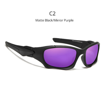 KDEAM Óculos de Sol Polarizados para Esportes ao Ar Livre Masculino Armação Curva Lente Resistente a Estresse Óculos de Sol Feminino KD0623