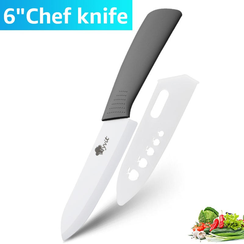 Conjunto de Facas de Cerâmica para Cozinha Profissional Faca de Cerâmica 3 4 5 6 Polegadas Faca de Descascar Frutas à Prova de Ferrugem para Fatiar Cortar Legumes