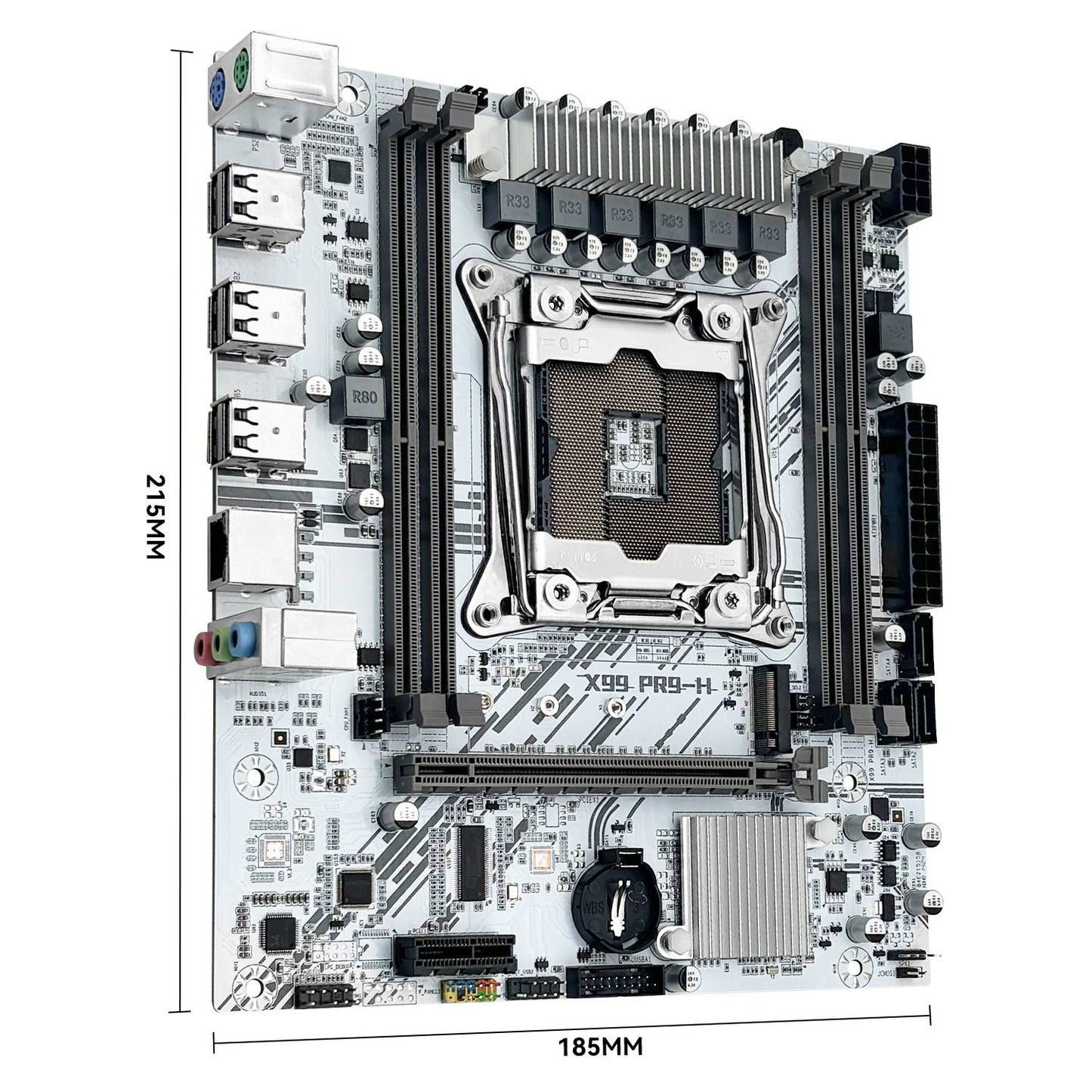 MACHINIST White X99 PR9-H Motherboard combo Intel Xeon E5 2630 V4 LGA 2011-3 CPU DDR4 16GB RAM NVME m.2 Optional kit set