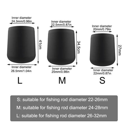 1 Peça de Tampa de Haste de Pesca, Capa Protetora de Cabo de Haste de Pesca, Protetor de Fundo de Haste de Isca de Silicone, Acessórios de Pesca