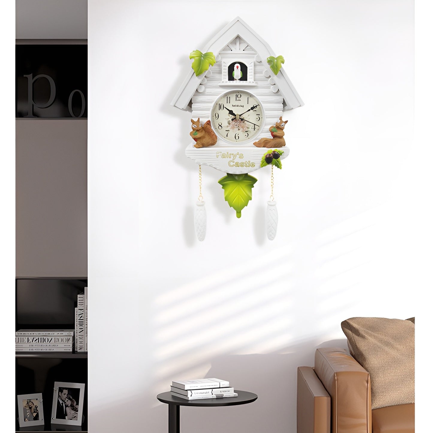 1pc Cuckoo Wall Clock, Daytime Hourly Alarm Pendulum Quartz Watch, Silent Wall Clock for Home Living Room Decoration Wall Art