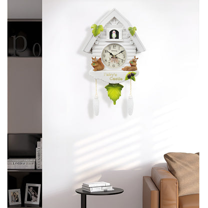1pc Cuckoo Wall Clock, Daytime Hourly Alarm Pendulum Quartz Watch, Silent Wall Clock for Home Living Room Decoration Wall Art