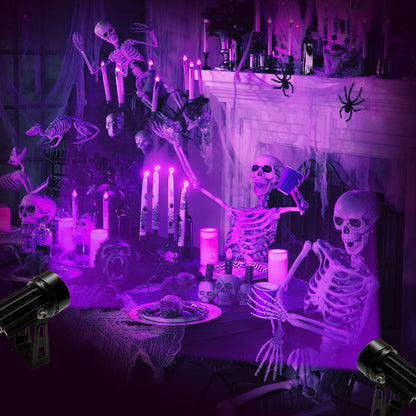 UV Purple Light Spot Light 5V USB Plug UV Projection Light With Clip Clamp Lamp LED Black Light for Glow Party Halloween