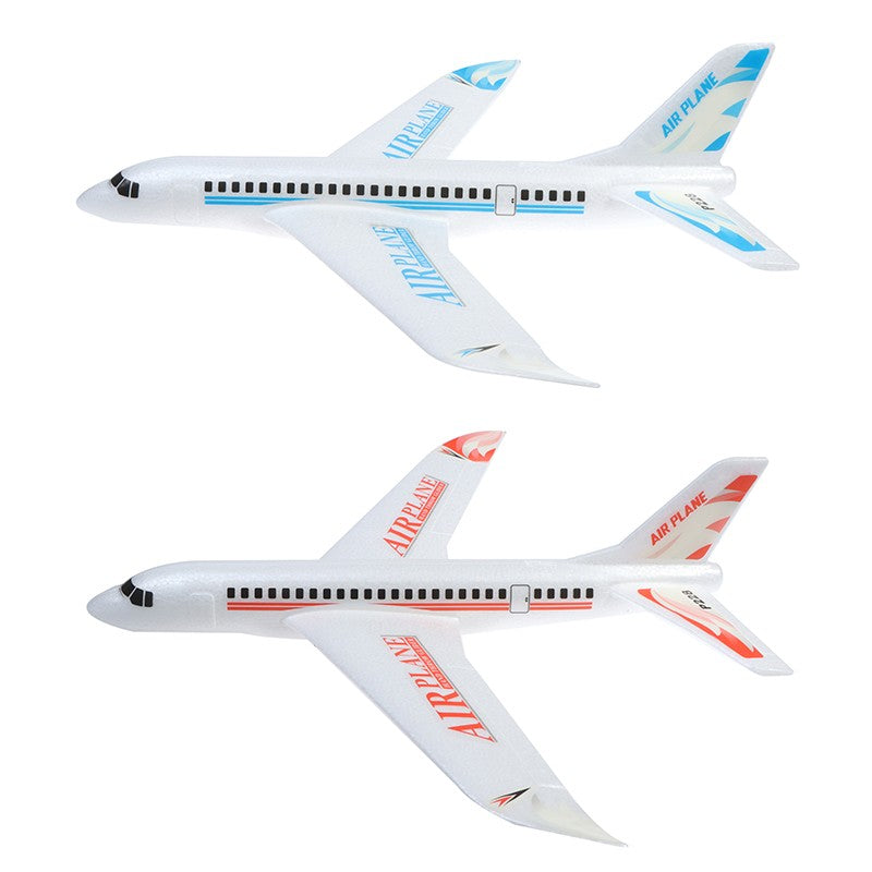 Avião de espuma grande de 36cm x 48cm, planador de avião de arremesso manual, aviões de bolha EPP inerciais, brinquedos de lançamento ao ar livre para crianças e meninos de presente