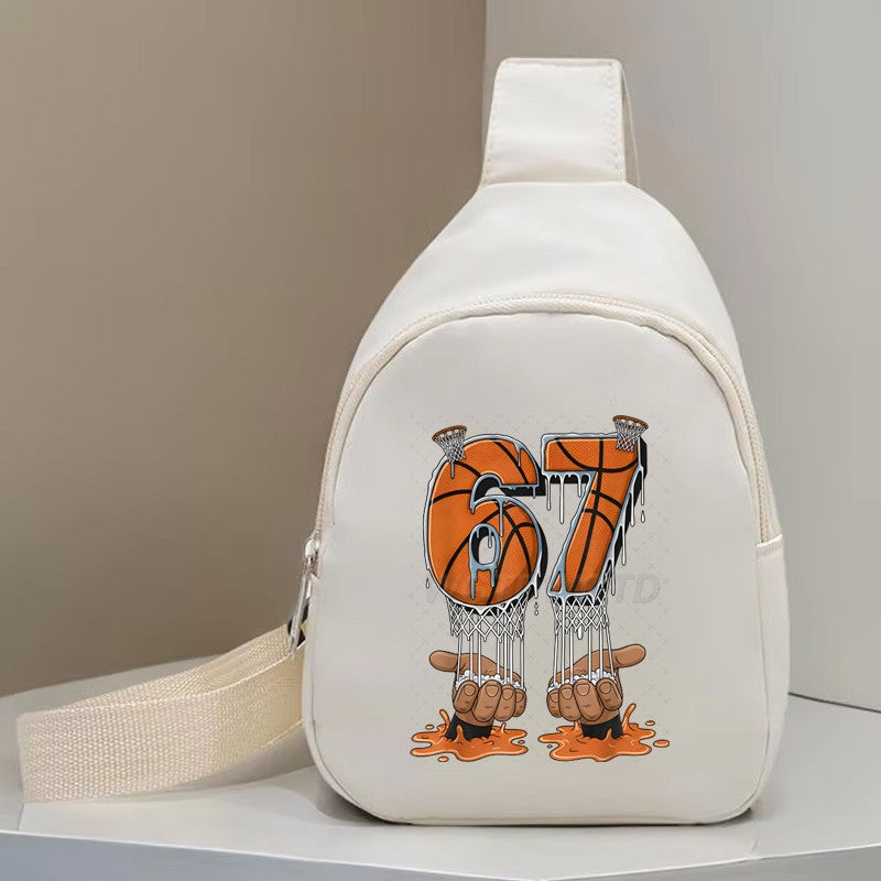Kids Purses and Handbags Drip Basketball 6 7 Memes Mini Bag Kids Gifts Six Seven Girl Boy Lightweight Long Strap Shoulder Bag