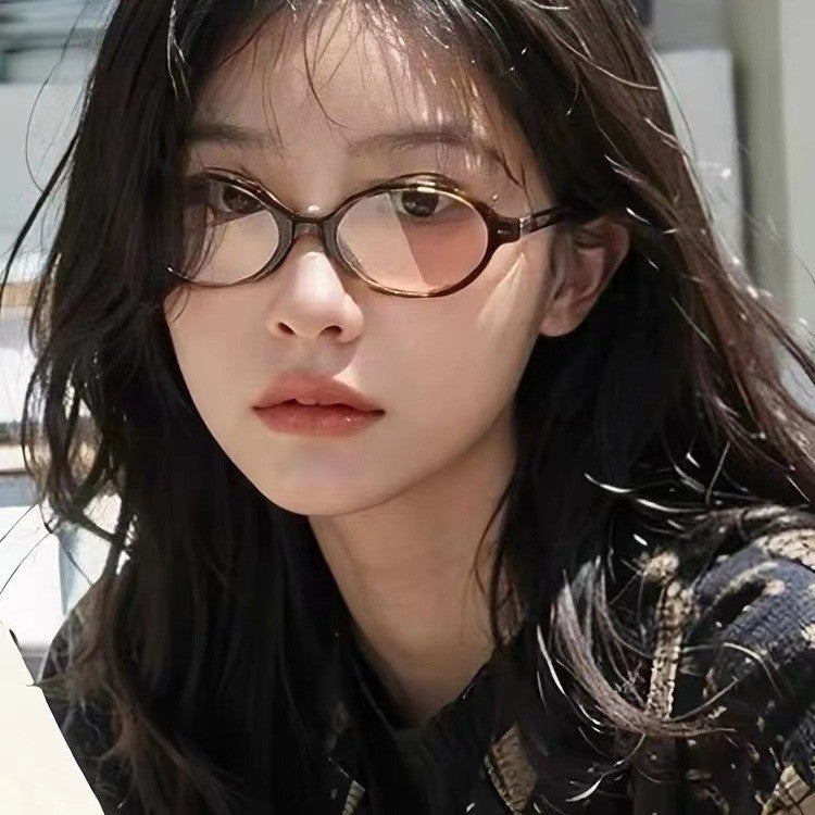 New Vintage Oval Frame Myopia Glasses for Women Men Anti Blue Light Near Sight Eyeglasses KoreanStyle Unisex Fashionable Eyewear