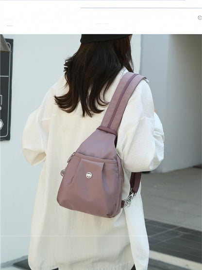 Large-capacity Portable Storage Bag Casual Small Backpack With Multiple Compartments Chest Bag Crossbody Bag Commuter Bag Gifts