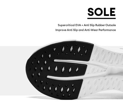 Men's Cushioned Running Shoes Energy Return Breathable Knit Arch Support Shock Absorption Marathon Women Casual Sneakers