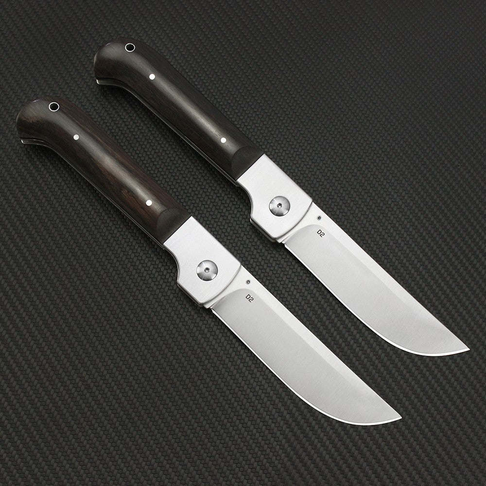Russian Pchak Folding knife D2 Blade Wood Handle Kitchen Tool Portable Outdoor Tactical Survival Camping Hunting Utility Knives