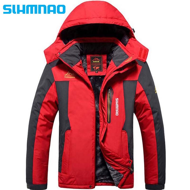 Roupas de Neve Quentes Engrossadas Impermeáveis de Inverno 2025, Calças Quentes de Neve, Roupas de Pesca Masculinas Impermeáveis Engrossadas para Externa,