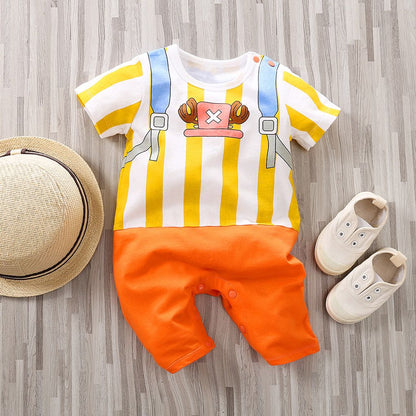 Anime Cosplay Dragon Ball Z Fantasia Infantil Bebê Menino Menina Macacão Criança Demon Slayer Roupa de Bebê Recém-nascido Macacão 0-18 Meses