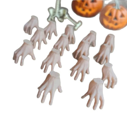 8-36pcs 3D Creepy Plastic Hand Halloween Part Simulation Skeleton Hand Model For Halloween Party Decoration Horror Thriller Prop