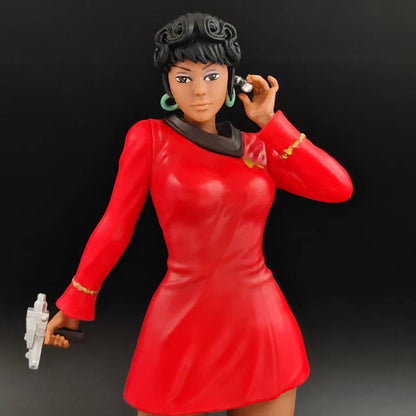 New Anime Figure Star Trek communication officer Uhura StarCraft standing posture figurine desktop model ornament Christmas Toys